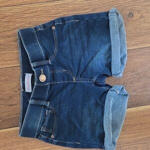 Tommy Bahama Girls Blue Stretchy Jean Shorts